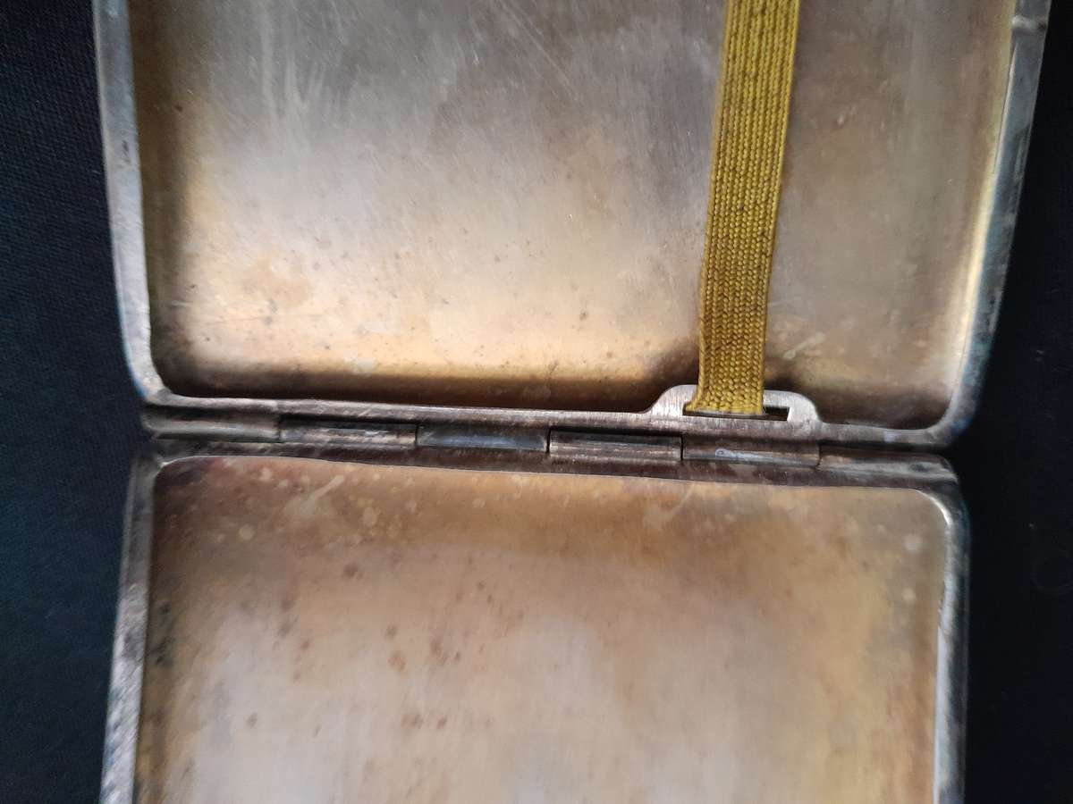 Voortrekker momument and Voortrekker map silver cigarette case