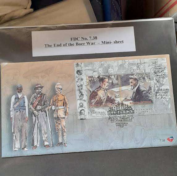 South Africa FDC No 7.38 The End of the Boer War Mini-Sheet