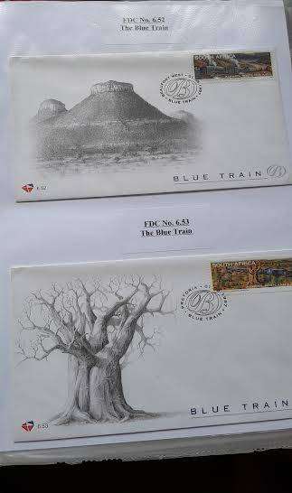 RSA FDC Nos 6.50 6.51 6.52 6.53 6.54 The Blue Train