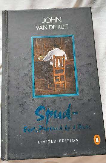Spud 4 Exit,Pursued by a Bear Hardcover and Autographed-John Van De Ruit