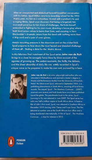 Spud 4 Exit,Pursued by a Bear Hardcover and Autographed-John Van De Ruit