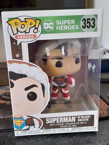 Superman in Holiday Sweater Funko Pop!