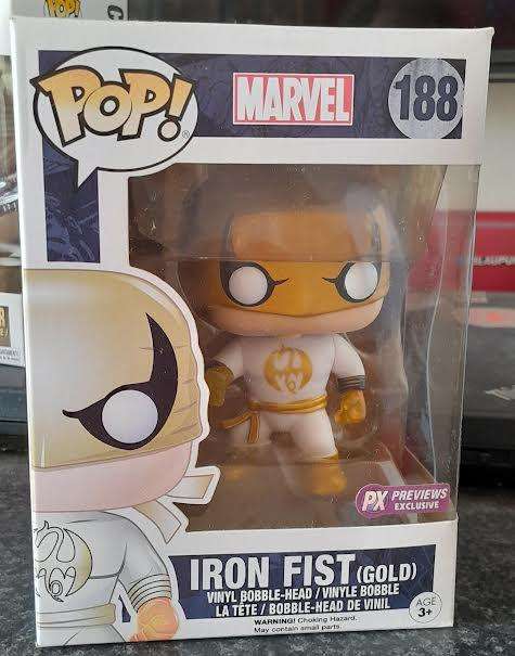Iron Fist(Gold) Funko Pop!