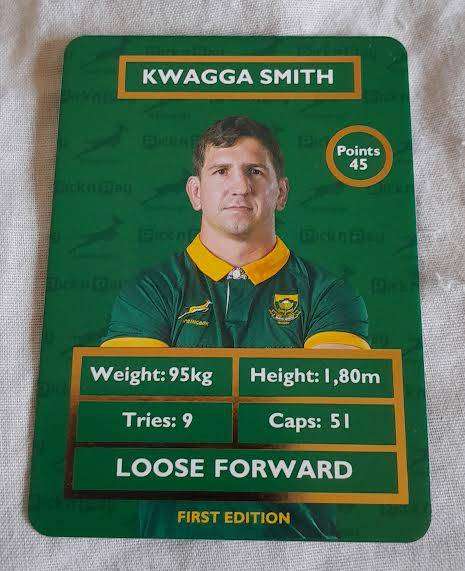 Pick n Pay Springbok Rugby Card Kwagga Smith
