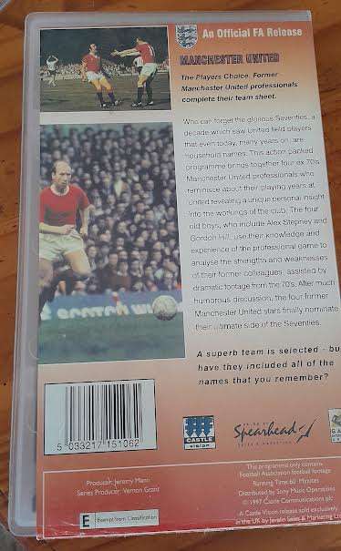 Manchester United VHS(All 3 for 1 Bid)
