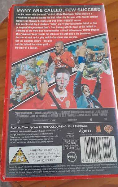 Manchester United VHS(All 3 for 1 Bid)