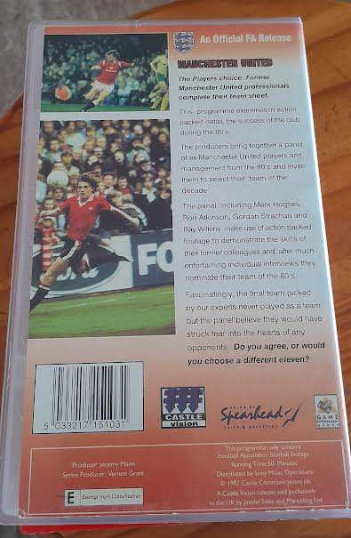 Manchester United VHS(All 3 for 1 Bid)