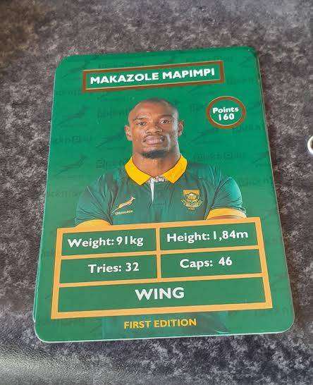 Pick n Pay Springbok Rugby Card Makazole Mapimpi