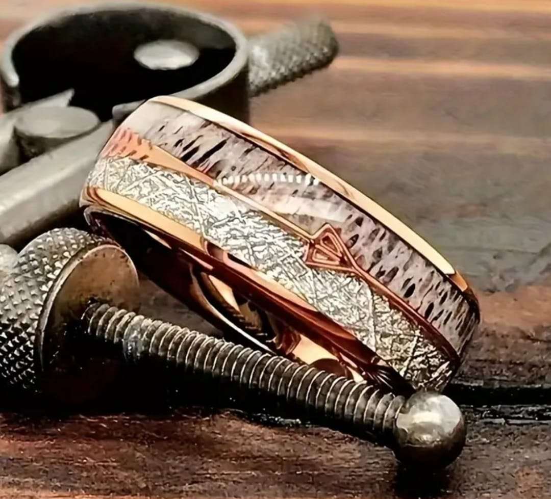 Titanium Arrow Men's Wedding Ring Size Y