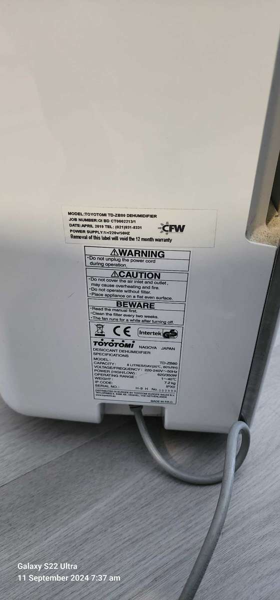 Dehumidifier Toyotomi