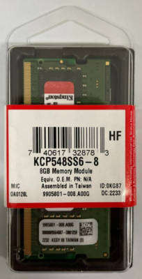 KINGSTON LAPTOP RAM DDR5 8GB SODIMM 4800MHz - KCP548SS6-8