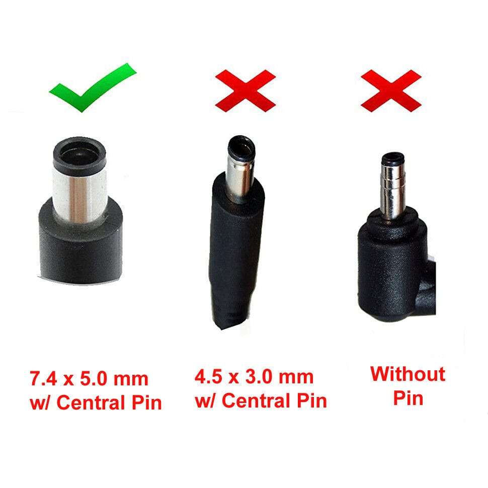 Dell 65W 19.5V 3.34A Big Pin (7.4 x 5.0mm Pin) Charger AC Adapter with SA Power Cord