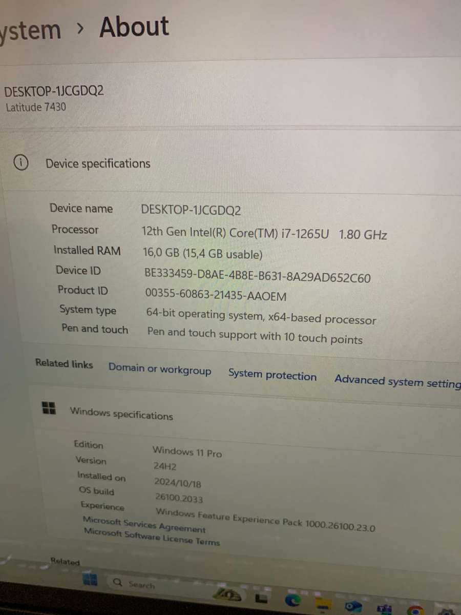 Dell Latitude 7430, 14" FHD 2 in 1 Touchscreen , Intel vPro i7-1265U (12th Gen), 16GB RAM, 512GB