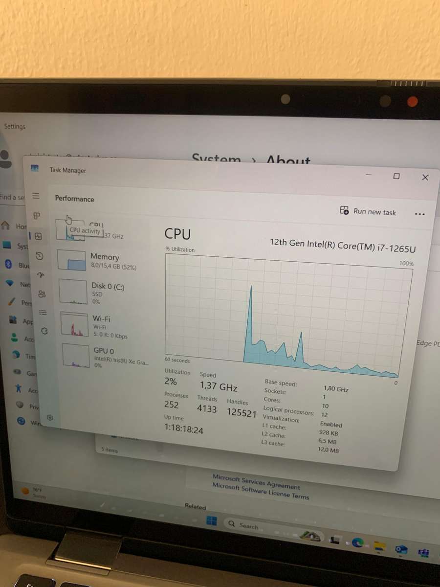 Dell Latitude 7430, 14" FHD 2 in 1 Touchscreen , Intel vPro i7-1265U (12th Gen), 16GB RAM, 512GB
