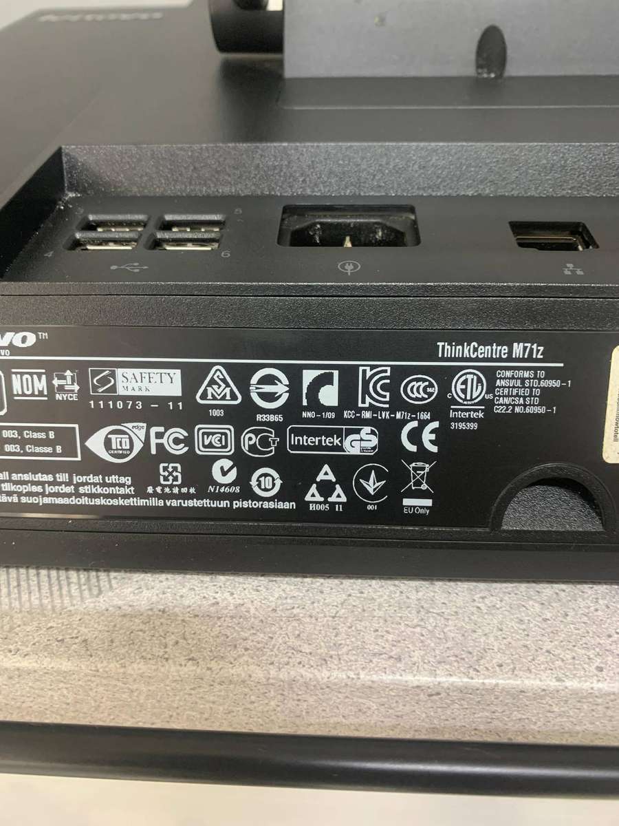 Lenovo ThinkCentre M71z 1741 - Core i3 2120 3.3 GHz - 4 GB - 500 GB - LCD 20"