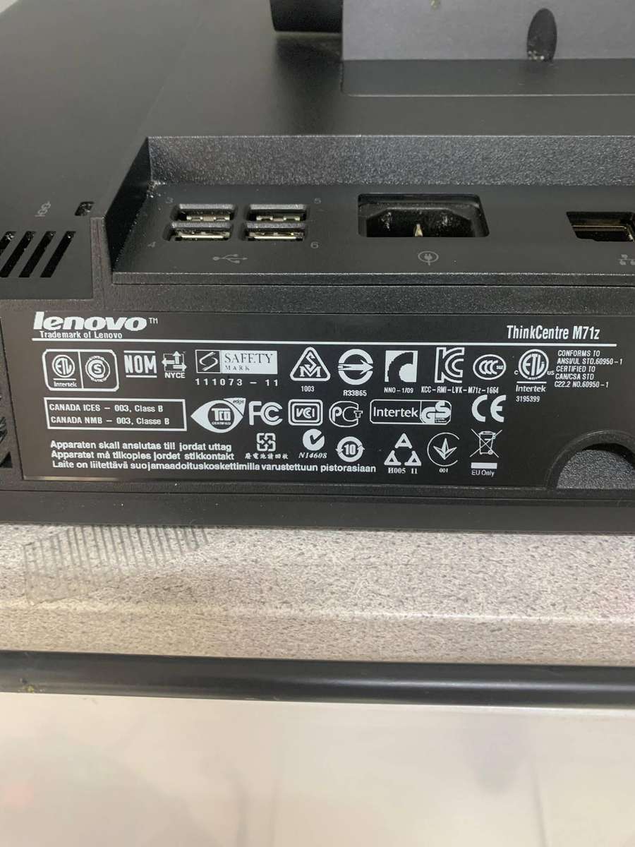 Lenovo ThinkCentre M71z 1741 - Core i3 2120 3.3 GHz - 4 GB - 500 GB - LCD 20"