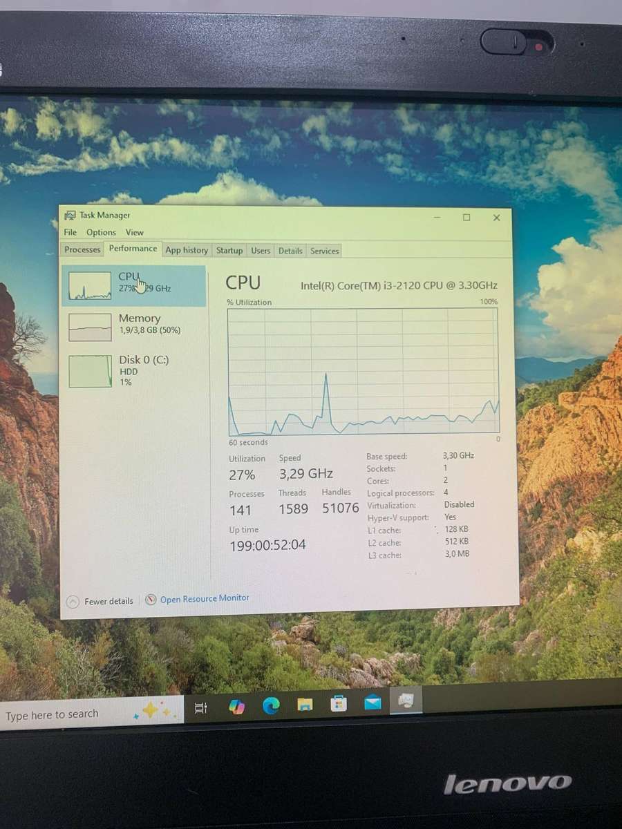 Lenovo ThinkCentre M71z 1741 - Core i3 2120 3.3 GHz - 4 GB - 500 GB - LCD 20"