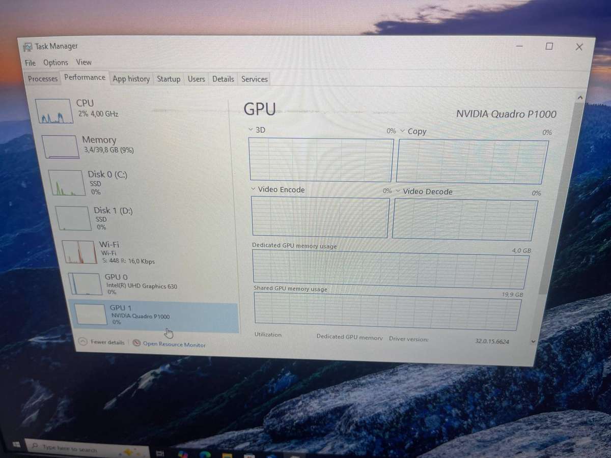 HP ZBook 17 G5 Mobile Workstation Core i7-8750H 17.3" FHD 32GB RAM 1TB SSD Quadro P1000 4GB DDR5 GPU