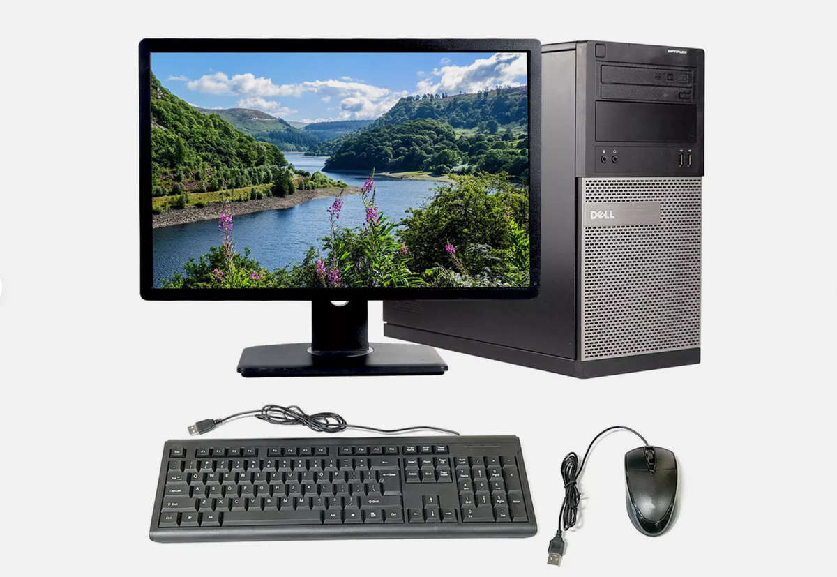 DELL OptiPlex 3020 MT intel Core i5 4th Gen-8GB-500GB Windows 10 Pro + 19 Inch Monitor + WiFi Adaptr