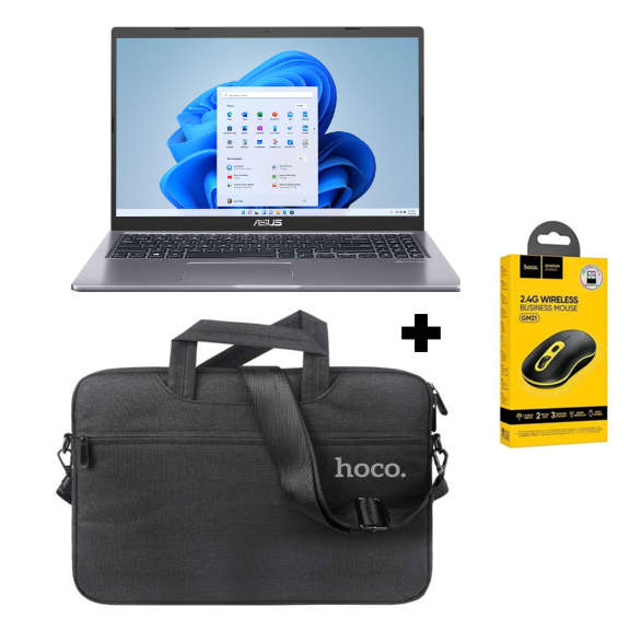 Asus X515 Intel® Celeron® 4GB RAM 256GB SSD Laptop + Free laptop Bag and Wireless Mouse