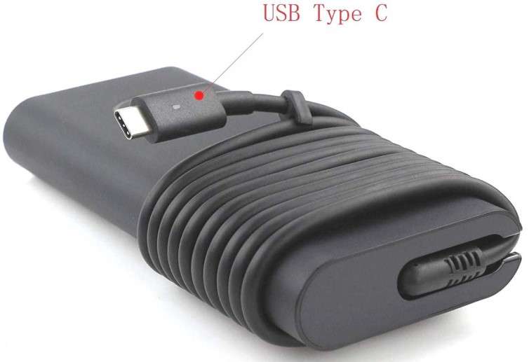 Dell 130W Original USB-C/Type C Charger for Dell Laptops with SA Power Cord
