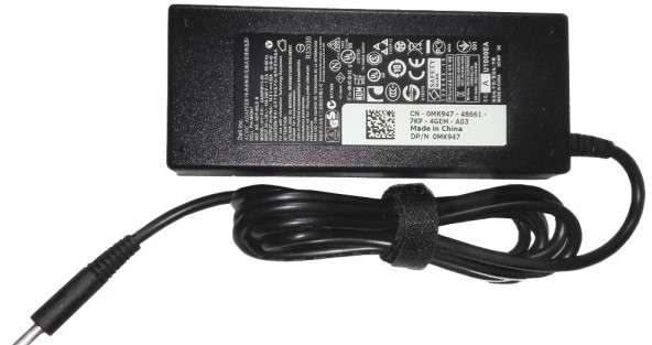 Refurbished Dell Original/Genuine 90W Small Pin 4.5mm barrel AC Adapter with SA Power Cord