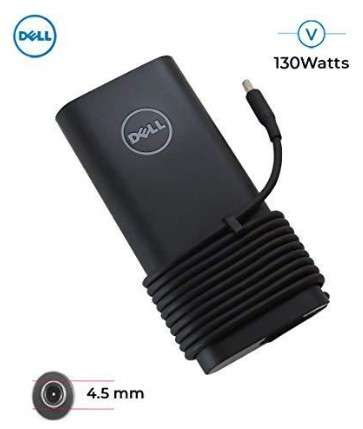 Dell 130W 19.5V 6.67A Original Small Pin Laptop AC Power Charger/Adapter 4.5mm Barrel