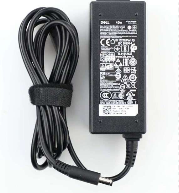 Dell Original 45W Small Pin 4.5mm barrel AC Adapter with SA Power Cord
