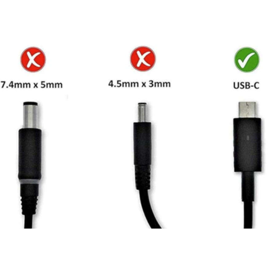 Dell 100W USB-C Type-C AC Laptop Power Adapter