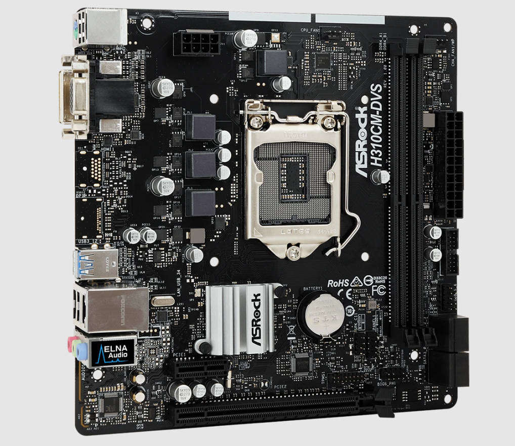 Custom Desktop PC - ASRock Mobo Intel Core i3-8100 CPU @3.60GHz 8GB DDR4 500GB HDD - Mecer Casing