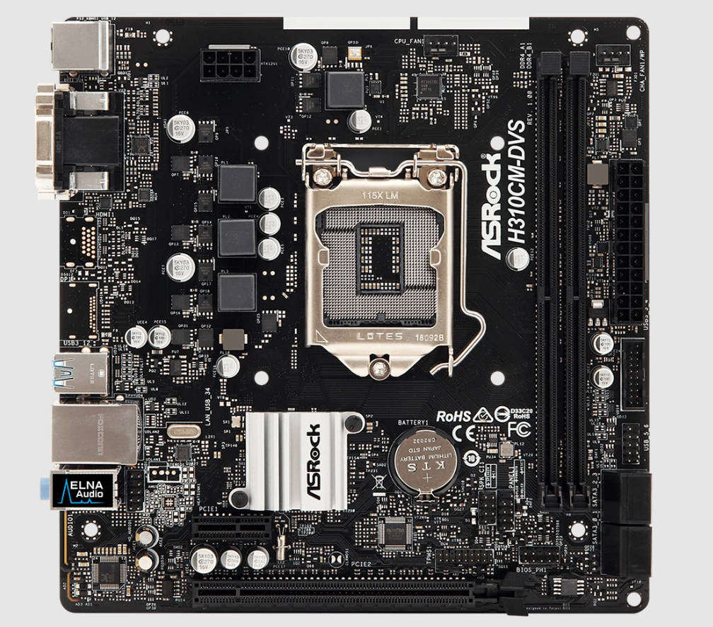 Custom Desktop PC - ASRock Mobo Intel Core i3-8100 CPU @3.60GHz 8GB DDR4 500GB HDD - Mecer Casing
