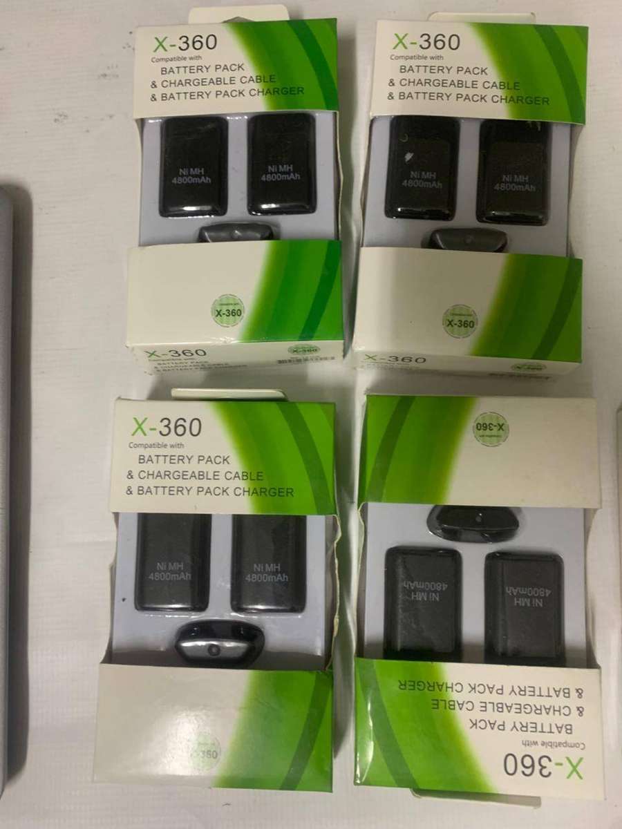 4800mAh Rechargeable Battery Pack for Xbox 360 Controller + 1.5M Play & Charge Cable