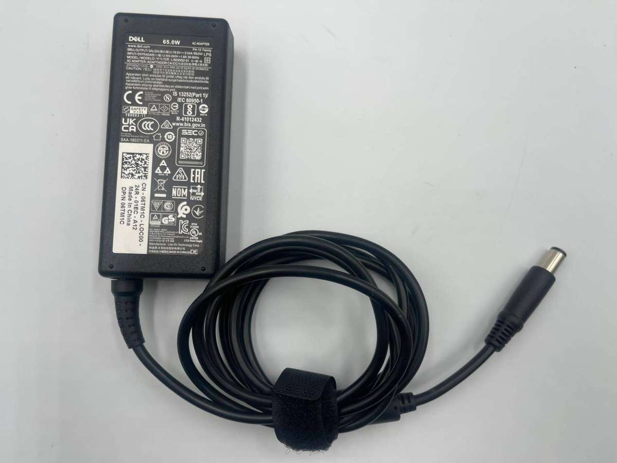 Genuine Dell 65W AC Adapter Charger - Big Pin (7.4mm) - Tested & Working