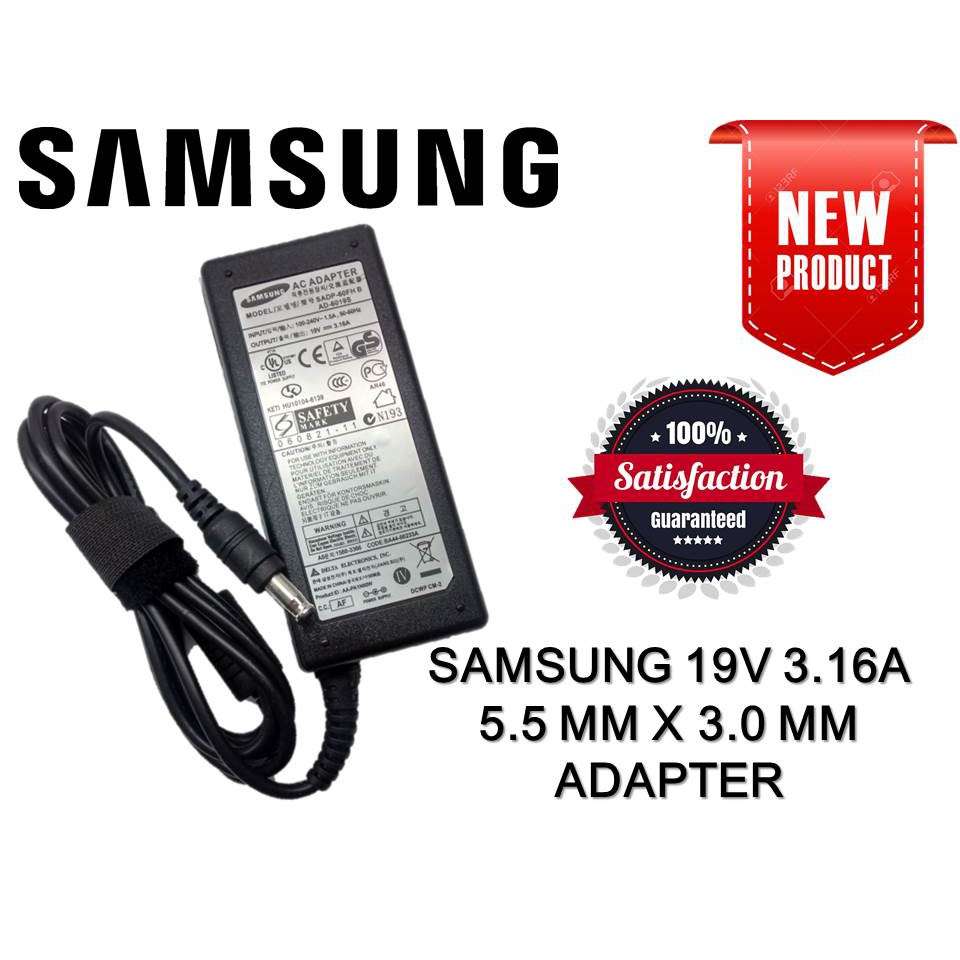 Samsung Laptop Charger 19V 3.16A (5.0mm Pin) 60W
