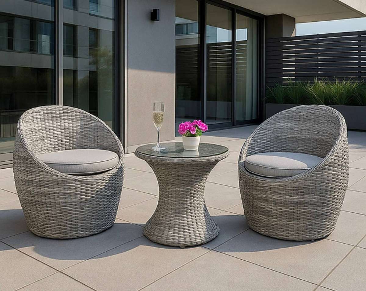 Prestige Home - Patio Cocktail Set (Grey 3pcs)