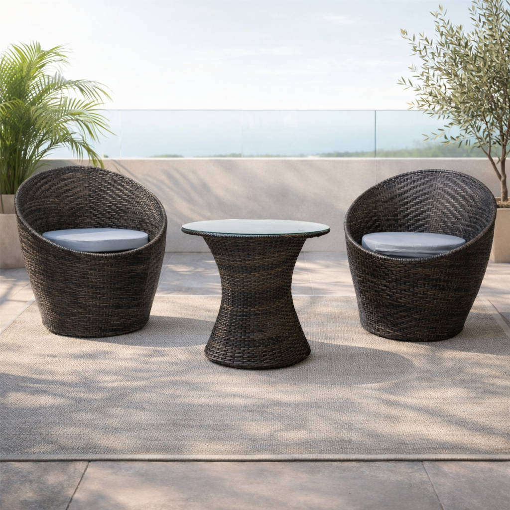 Prestige Home - Patio Cocktail Set (Grey 3pcs)