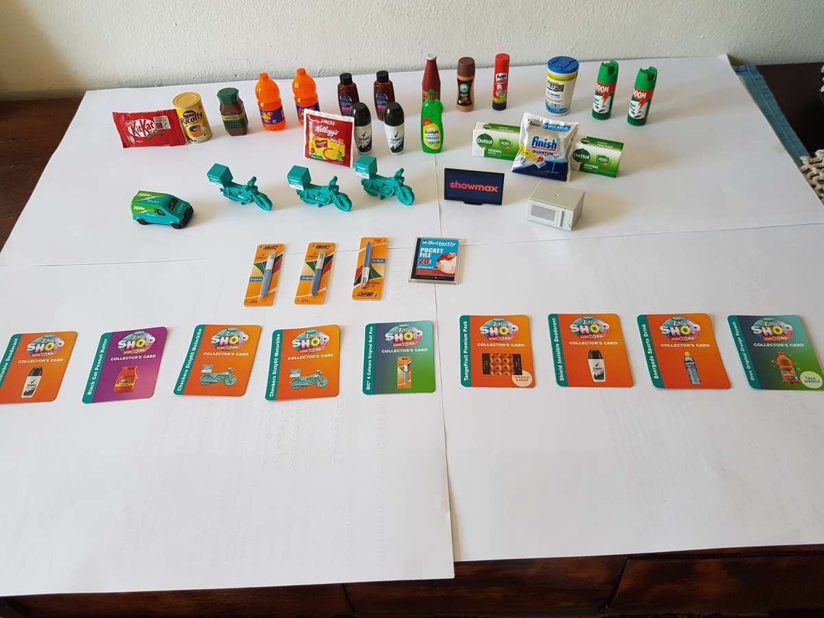 COLLECTION OF CHECKERS LATEST EDITION LITTLE SHOP MINI GROCERIES.