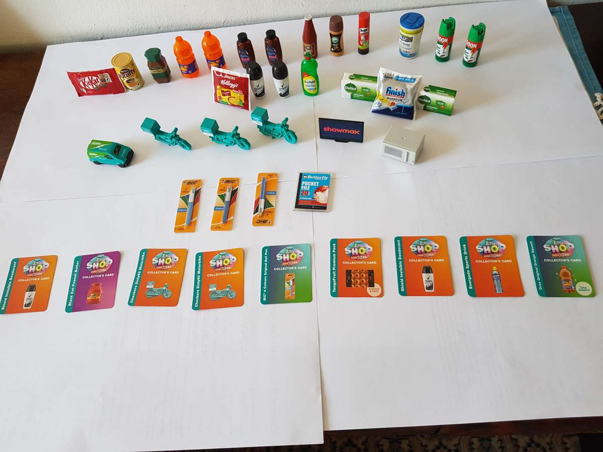 COLLECTION OF CHECKERS LATEST EDITION LITTLE SHOP MINI GROCERIES.