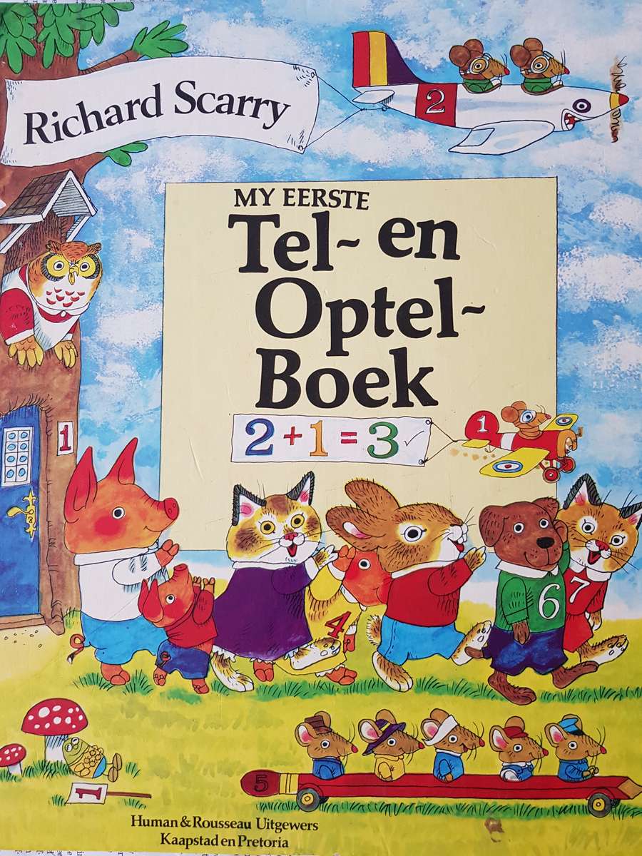 AFRIKAANSE - MY EERSTE TEL- EN OPTEL BOEK VIR KLEUTERS.