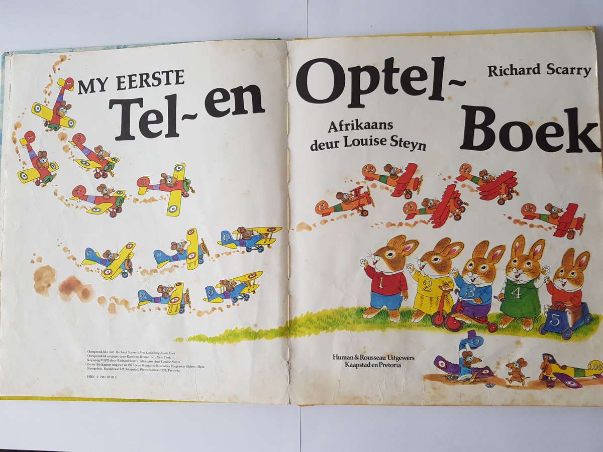 AFRIKAANSE - MY EERSTE TEL- EN OPTEL BOEK VIR KLEUTERS.