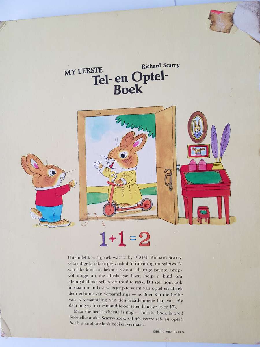 AFRIKAANSE - MY EERSTE TEL- EN OPTEL BOEK VIR KLEUTERS.