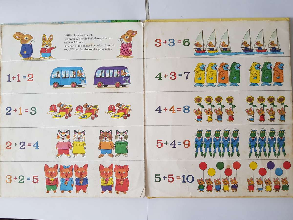 AFRIKAANSE - MY EERSTE TEL- EN OPTEL BOEK VIR KLEUTERS.