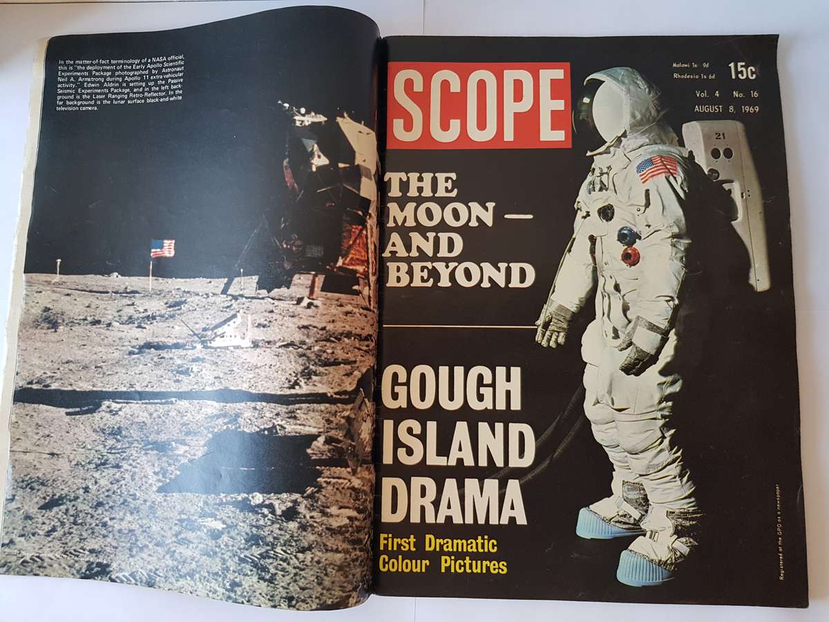 SCOPE MAGAZINE OF AUGUST 1969 - MOON LANDING.