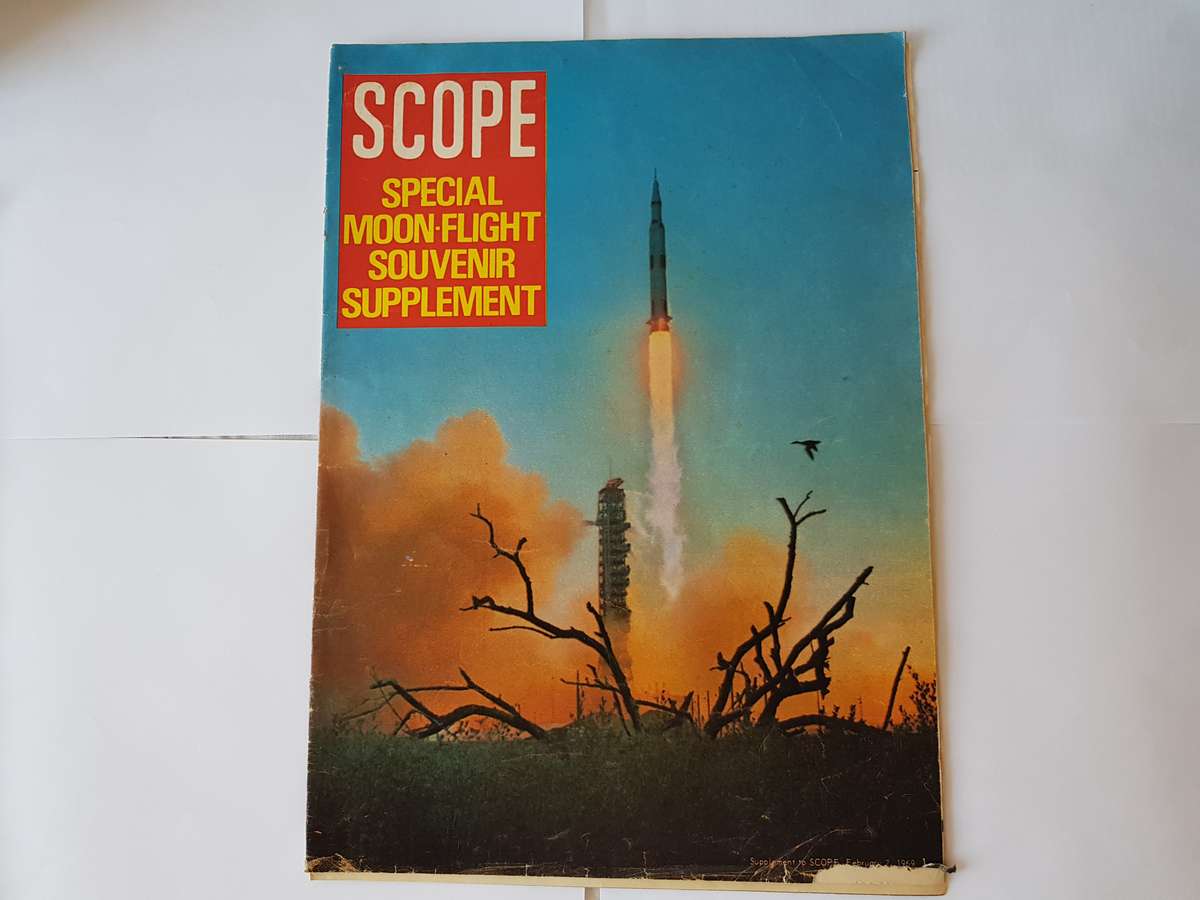 SCOPE MAGAZINE OF AUGUST 1969 - MOON LANDING.