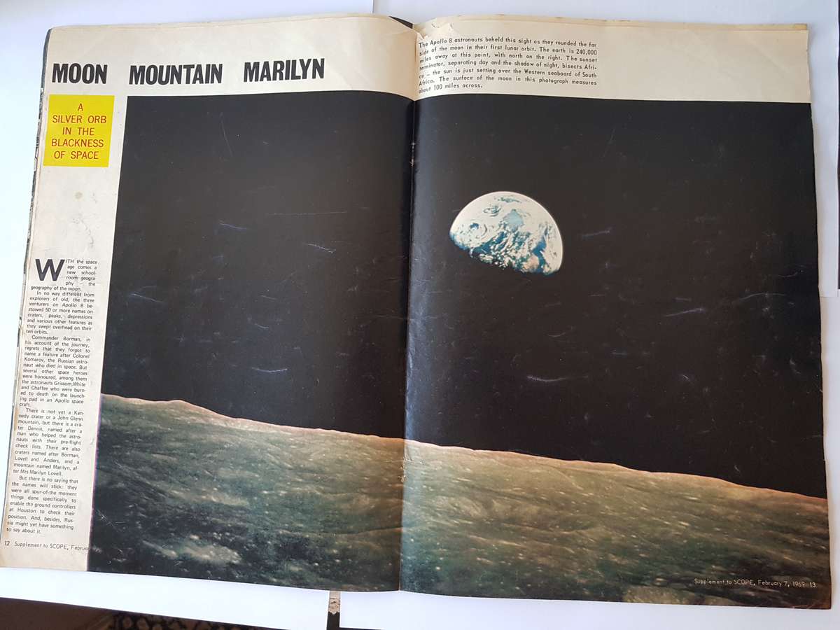 SCOPE MAGAZINE OF AUGUST 1969 - MOON LANDING.