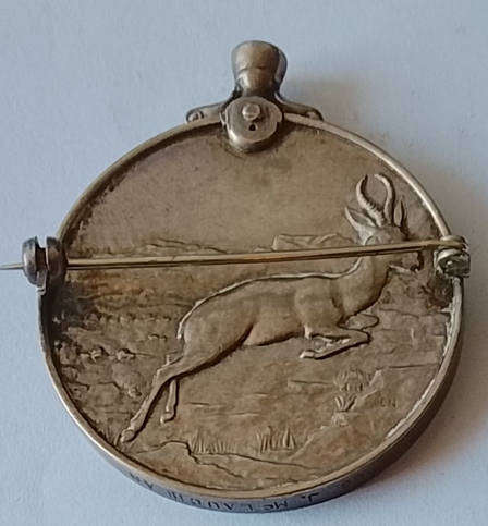 AFRICA SERVICE MEDAL STRUCK IN SILVER - 1939 TO 1945.
