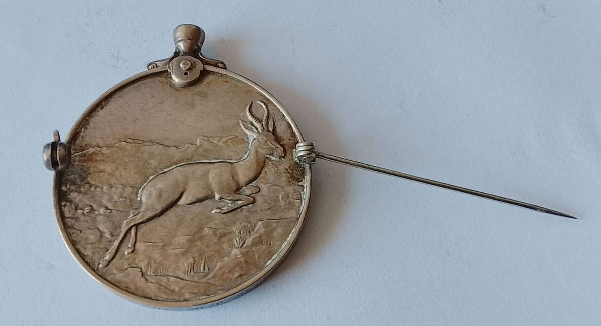 AFRICA SERVICE MEDAL STRUCK IN SILVER - 1939 TO 1945.