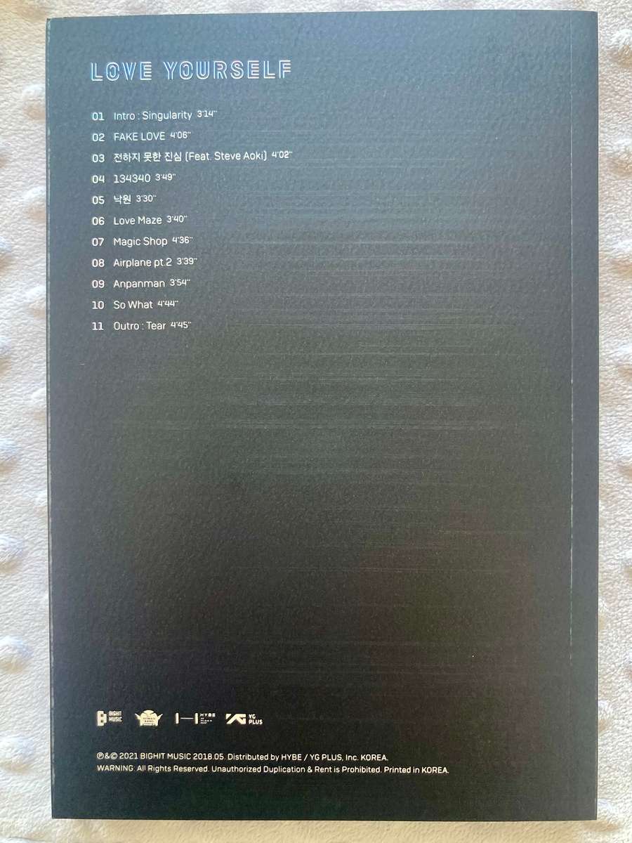 BTS - 3rd Album - Love Yourself: Tear (version Y)