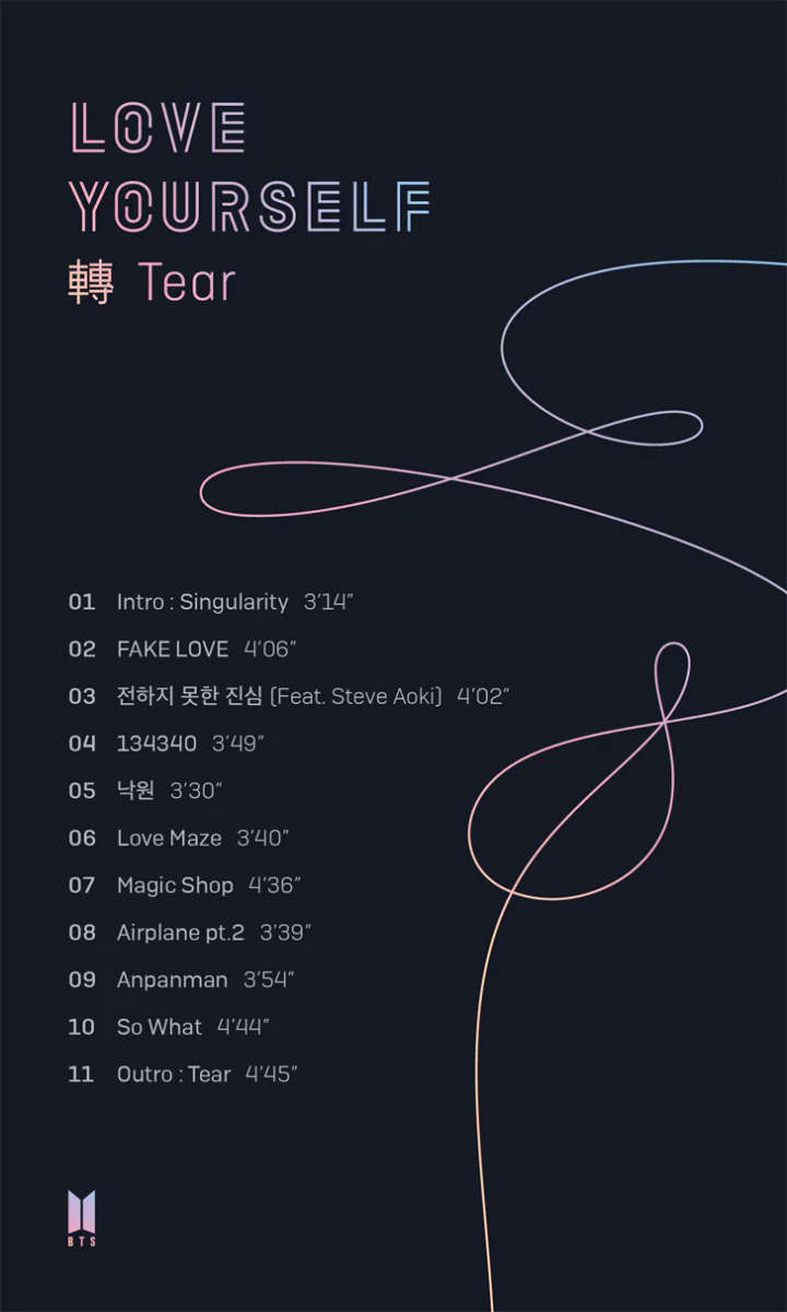 BTS - 3rd Album - Love Yourself: Tear (version Y)