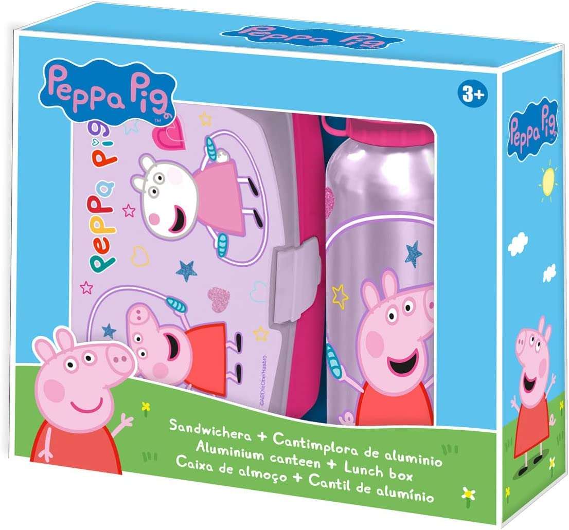 Peppa Pig Lunch box & Aluminium Canteen